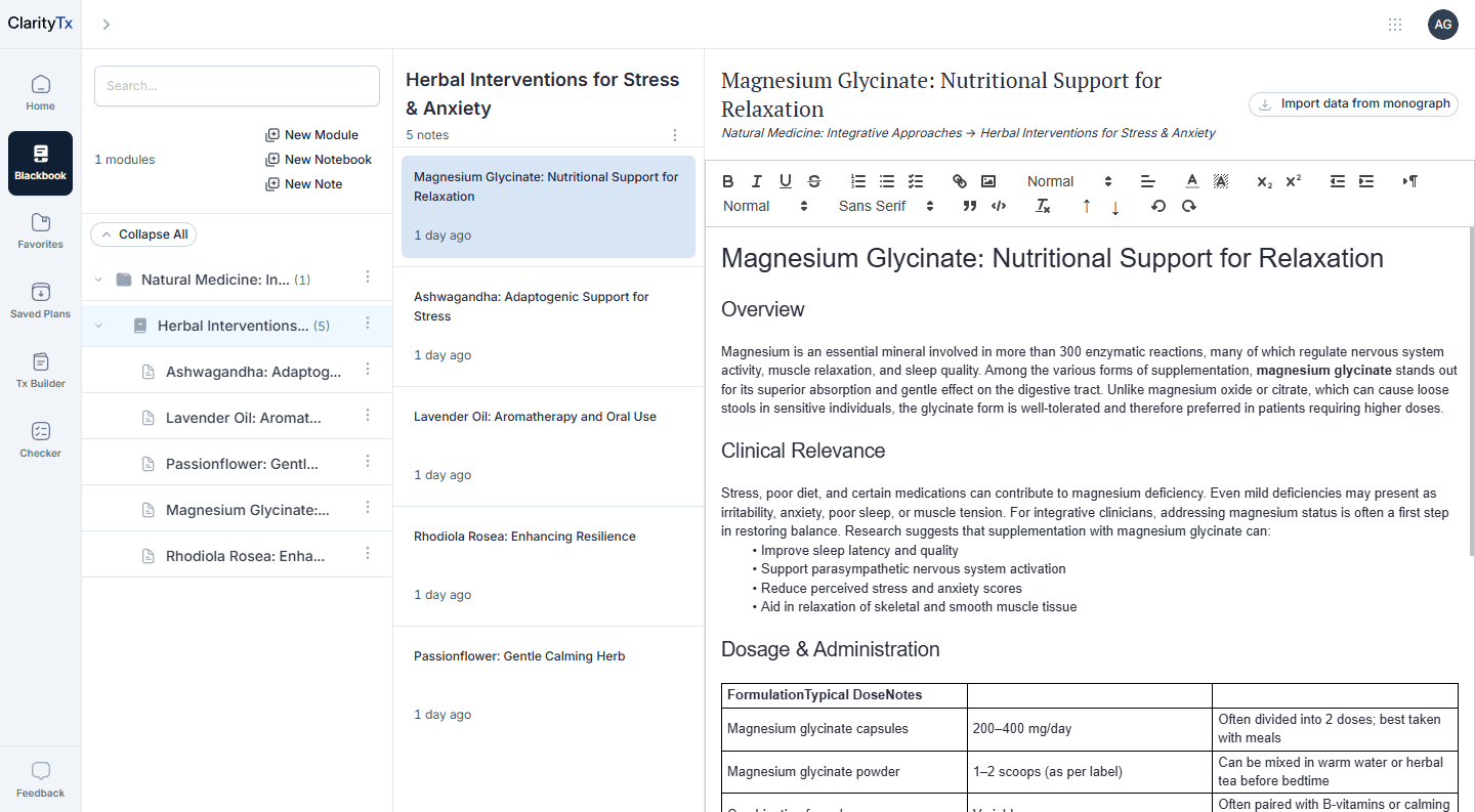 Diagnoses & Treatments