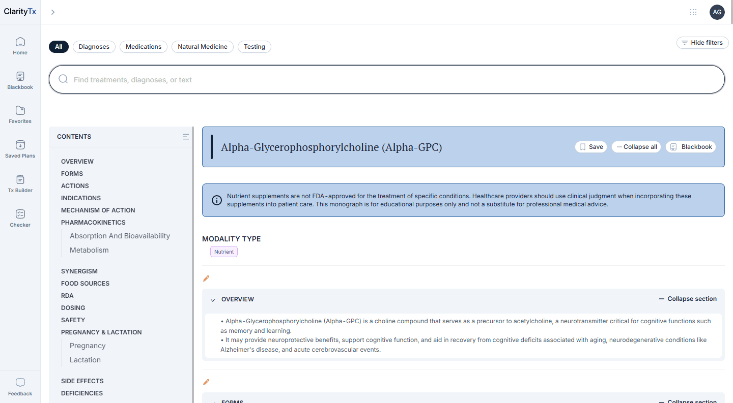 Diagnoses & Treatments